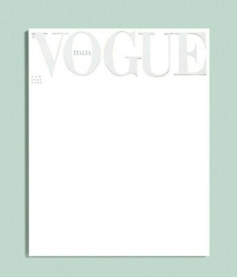 Vogue Italia Italy 2020 April Magazine White Edition SEALED FAR