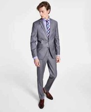 Kenneth Cole Reaction Mens Ready Flex Slim Fit JACKET COLOR GREY SIZE 40S NEW