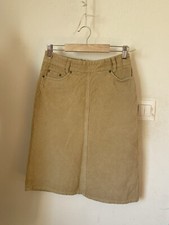 Hennes Corduroy A Line Skirt Beige Size 6 C25