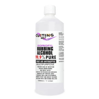 CUTTING EDGE Isopropyl Rubbing Alcohol IPA (Isopropanol ) 99.9% Pure Pharma Lab Grade 1 Litre