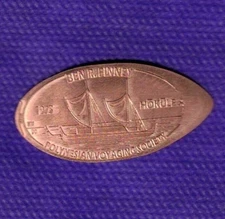 HAWAII POLYNESIAN VOYAGING SOCIETY (Hōkūleʻa) Elongated Pressed Copper Penny