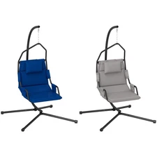 Outsunny Hanging Hammock Swing Chair with PA Coating Cushion