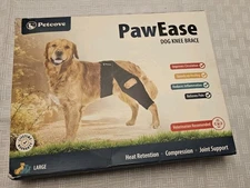 PetCove PC-PWEASE Black Dog Knee Brace for Torn Acl Hind Leg 9.5x11.0 