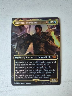 Aragorn The Uniter Borderless Foil Universes Beyond Tales Of Middle Earth #208