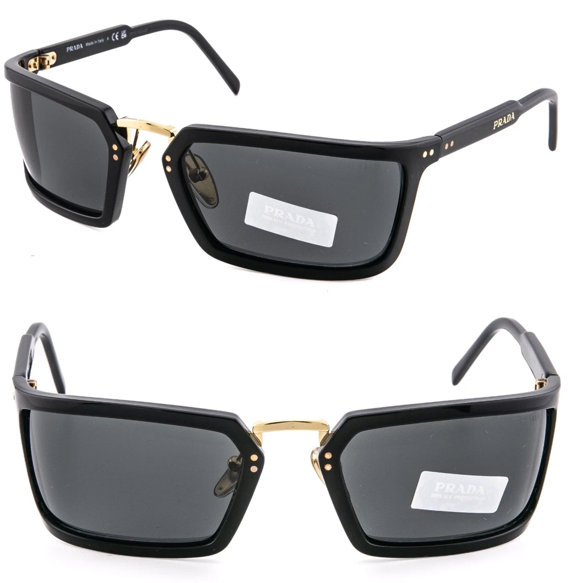 PRADA Black Wrap Sunglasses for Women for sale | eBay