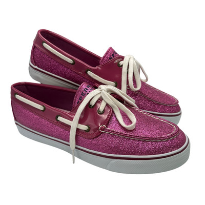 Sperry Top Sider Damen Bootsschuhe/Segelschuhe Pink mit Glitzer, Freizeit NEU