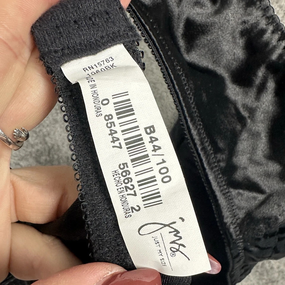 Womens 44B Just My Size Bra JMS Black Soft Cup Style 1960 B44/100 NWT Animal - Image 3 of 4