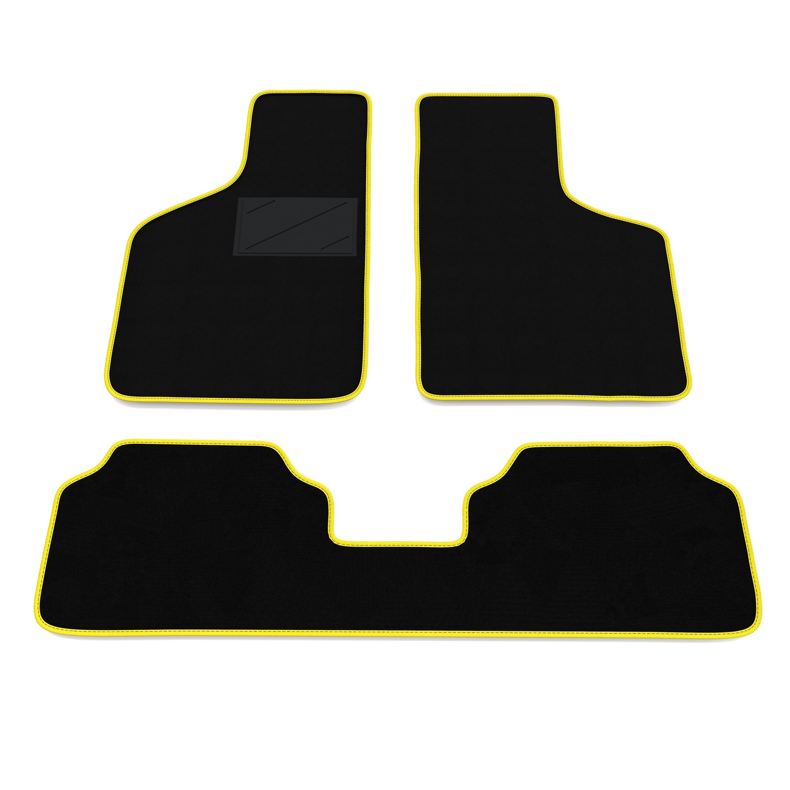 Tapis de sol Fiat 127 Sport 70 ch arrière uni sur mesure noir