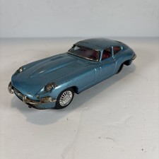 Rare Vintage Original Jaguar XKE Etype Bandai Japan Tin Friction Slate Blue XK-E