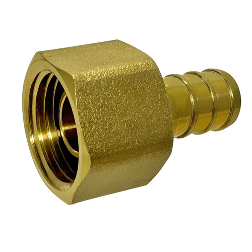 100 Pack XFITTING 1/2" Pex B x 1/2" Female Swivel Adapter, Lead Free Brass
