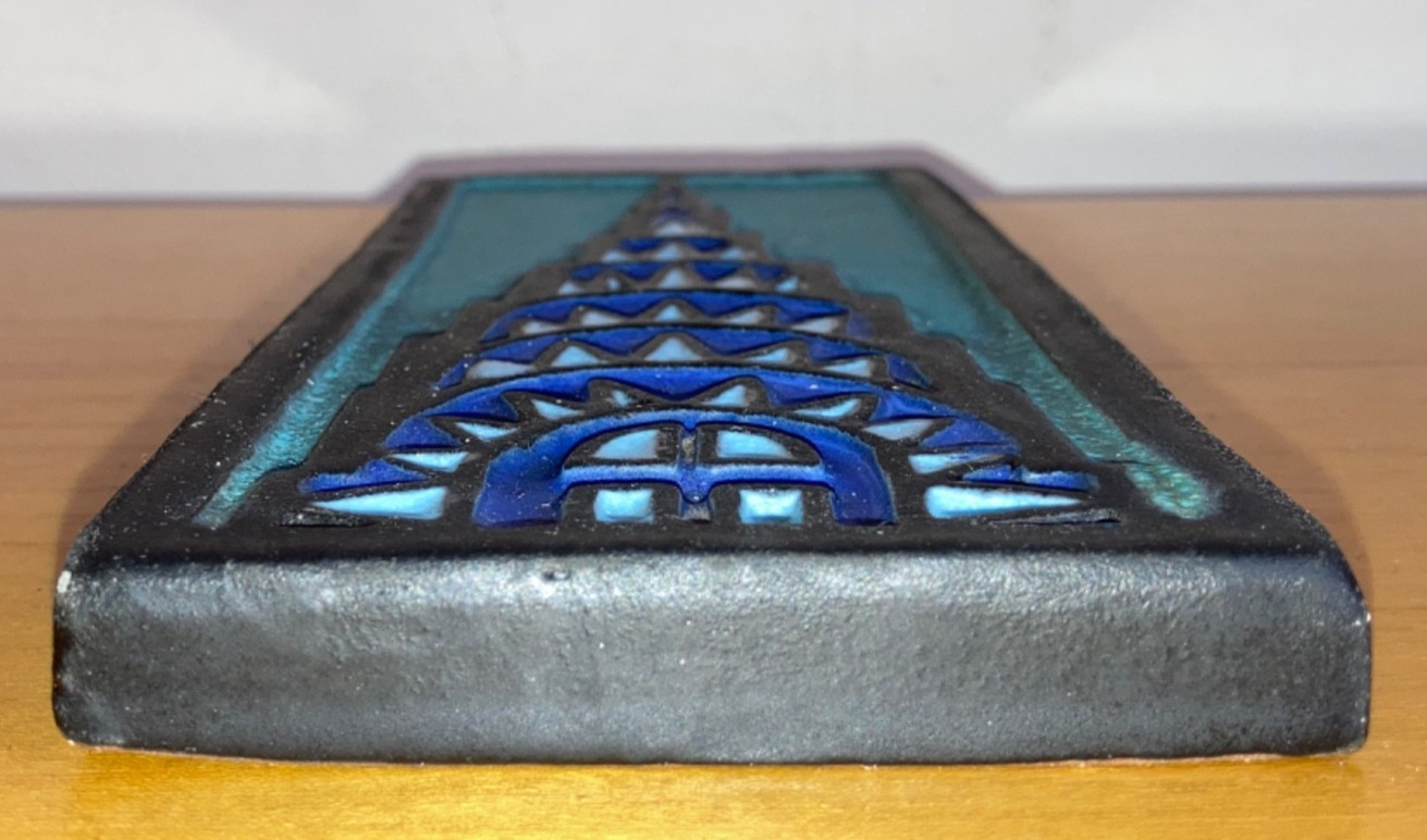 Spalding Studio Chrysler Building Tile Pottery Wall Art Doug DS Rare Flaws Wear