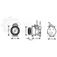 Kompressor Klimaanlage Klimakompressor für Audi A4 Cabriolet Avant