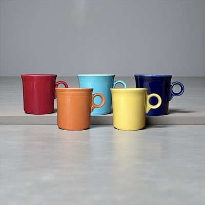 Homer Laughlin Fiesta Ceramic Mug Set Fiestaware 10oz O-Ring Handle Fiestaware