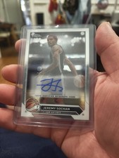 2023-24 Topps Chrome Auto Refractor Jeremy Sochan #CG-JS Auto 19fe