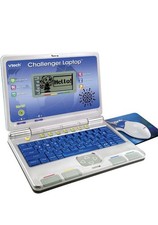 Image of VTech Challenger Laptop, 64973, Blue, Ages 4 Years + learning. Music. Maths 🎁
