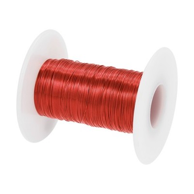 0.25mm Magnet Wire 374ft Enameled Magnet Winding Copper Wire 50g,Red