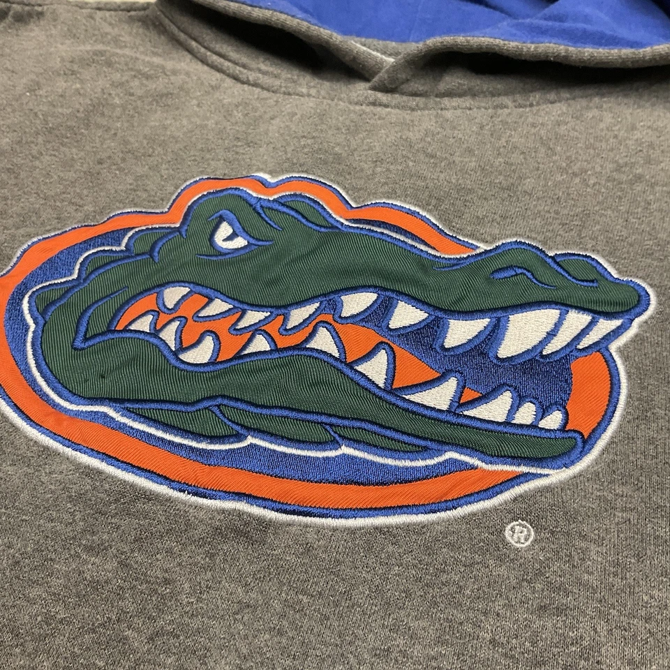 UNIVERSITY FLORIDA GATORS Gray Hoodie Sweatshirt Athletics Football Basketball - Image 3 of 4