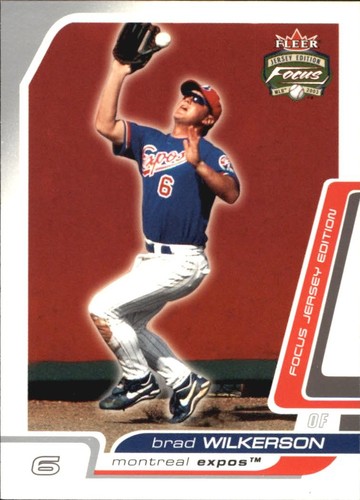 2003 Fleer Focus Jersey Edition Brad Wilkerson #104 card