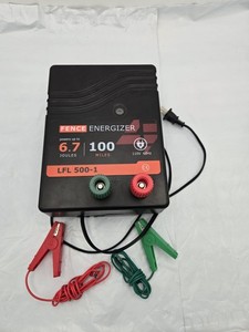 AC Electric Fence Charger 100 Miles 6.7 Joule 110V Energizer Livestock Control