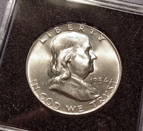 Very Choice/Gem BU 1954-D Franklin Half Dollar