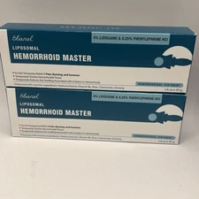 TWO Ebanel Hemorrhoid Master Ointment 1.6 oz Liposomal Pain Relief