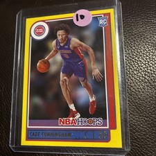 2021-22 NBA Hoops Yellow Parallel Cade Cunningham RC #201 Pistons