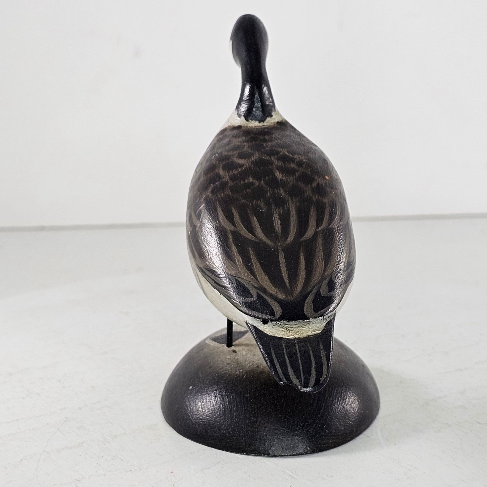 Rare A E Elmer Crowell Miniature Canada Goose Figurine 4.4" 1862-1952 Wood thumbnail 6