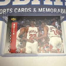 Upper Deck 1993-94 Bill Cartwright Michael Jordan Scottie Pippen #213 Chicago B…