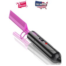 Pressing Comb Ceramic 450 F Mini Straightener Dual Voltage for Wigs Black Hair