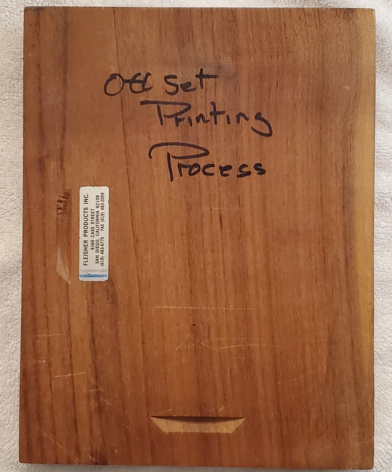 Placa de impressão vintage publicidade circo Barnum & Bailey em placa de madeira  - Imagem 4 de 4