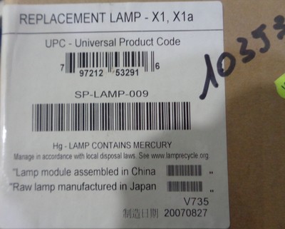 SP-LAMP-009 INFOCUS X1 X1A Projektorlampe