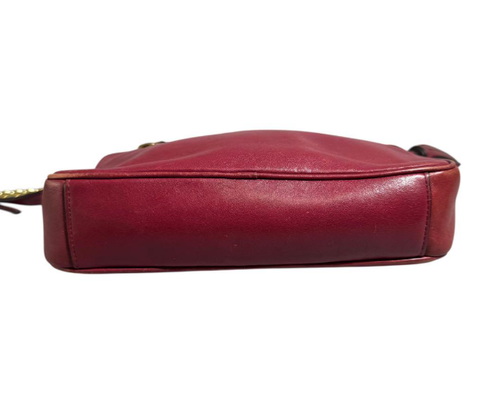 Coach Handbag Legacy Flight Bag w/ Gold Chain Strap Crossbody 25362 Bordeaux / - Picture 6 of 11