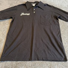 Vintage 1980s Graceland Elvis Presley Ebony’s Double Horse Black Polo Shirt Sz M
