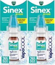 Vicks Sinex Severe Nasal Spray with VapoCOOL, Decongestant-2 Packs