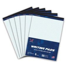 Woodlake Graph Paper Pads 8.5 x 11, 4x4 Quad Ruled, Premium Thick Paper Made ...