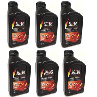 Petronas Selenia WR Forward 0W-30 Motoröl Fiat 9.55535-DS1 6 Liter ACEA C2