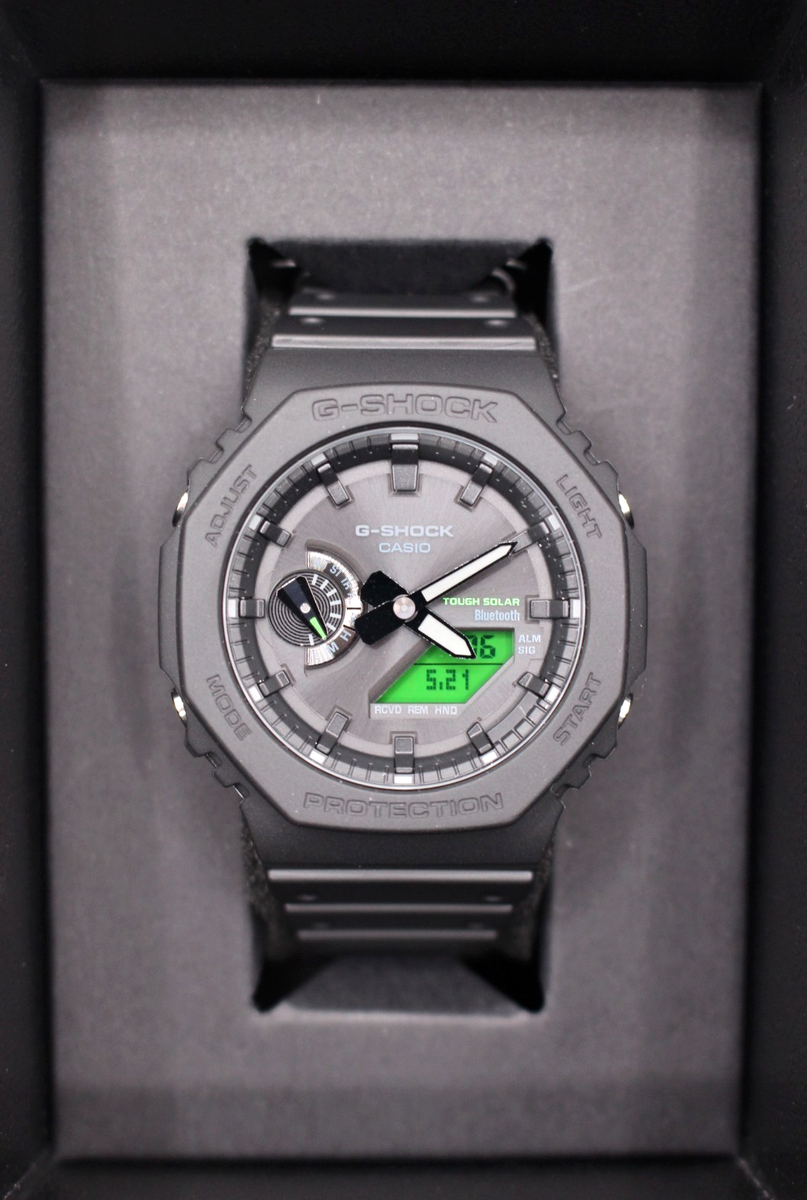 【美品】カシオーク CASIO G-SHOCK GA-B2100 CASIO G-SHOCK GA-B2100BEG-1AJF BLACK AND ELECTRO GREEN Series