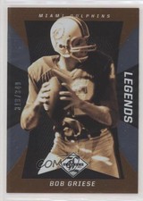 2013 Panini Limited Legends 319/349 Bob Griese #107 HOF 0q3