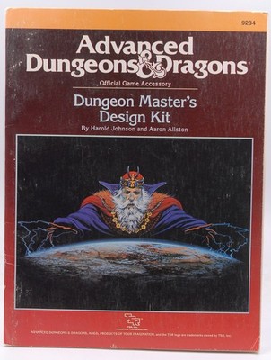 Dungeon Master's Design Kit (Advanced Dungeons & Dragons Accessory) Harold Johns