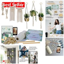 Elegant Macrame Craft Kits with Instruction Book - Perfect for Stylish Decor