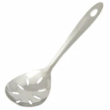 Chef Craft 9.5" Stainless Steel Slotted Serving Spoon with Sleek Mirror Finish
