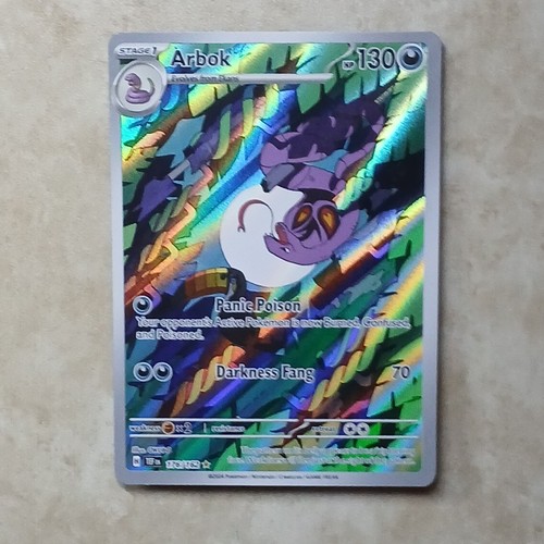 Pokemon TCG Temporal Forces Arbok Illustration Rare Holo Karte 176/162