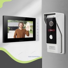 HOMSECUR 7" HD Video Door Phone Call Intercom Door Unlock Monitoring Security