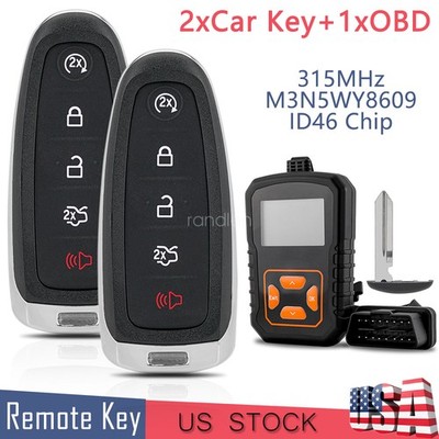 2 Smart Remote Key Fob & Programmer For Ford Explorer Edge Flex Lincoln MKX MKS