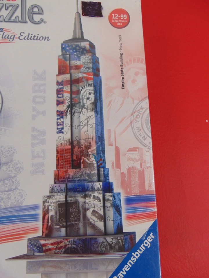 Ravensburger NEW 3D Puzzle Empire State Building FLAG EDITION - Image 3 of 3
