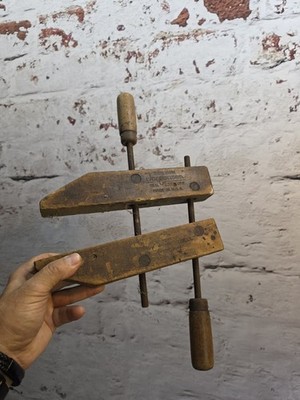Vintage Jorgensen 10 Inch Wood Clamp Hand Screw Carpenters Clamp Antique 