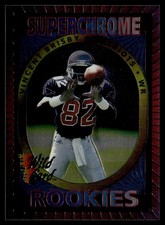 1993 Wild Card Superchrome Rookies Vincent Brisby Rookie New England Patriots. rookie card picture