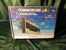 Vintage Commodore 64 C64 Home Computer W/Box Powers ON LOW S/N P00114769 