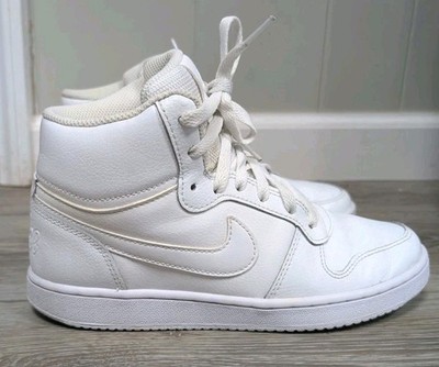 Nike Ebernon Mid Triple White AQ1778-100 Women's Size 7 Shoes EXC CONDITION 