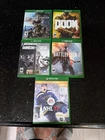 Xbox One Game Lot Of 5: Monster Hunter, Doom, Rainbow Six, Battlefield, NHL